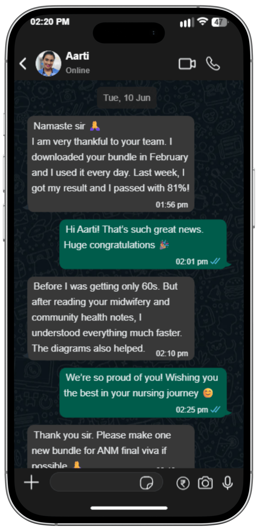 nursing whataspp Note1