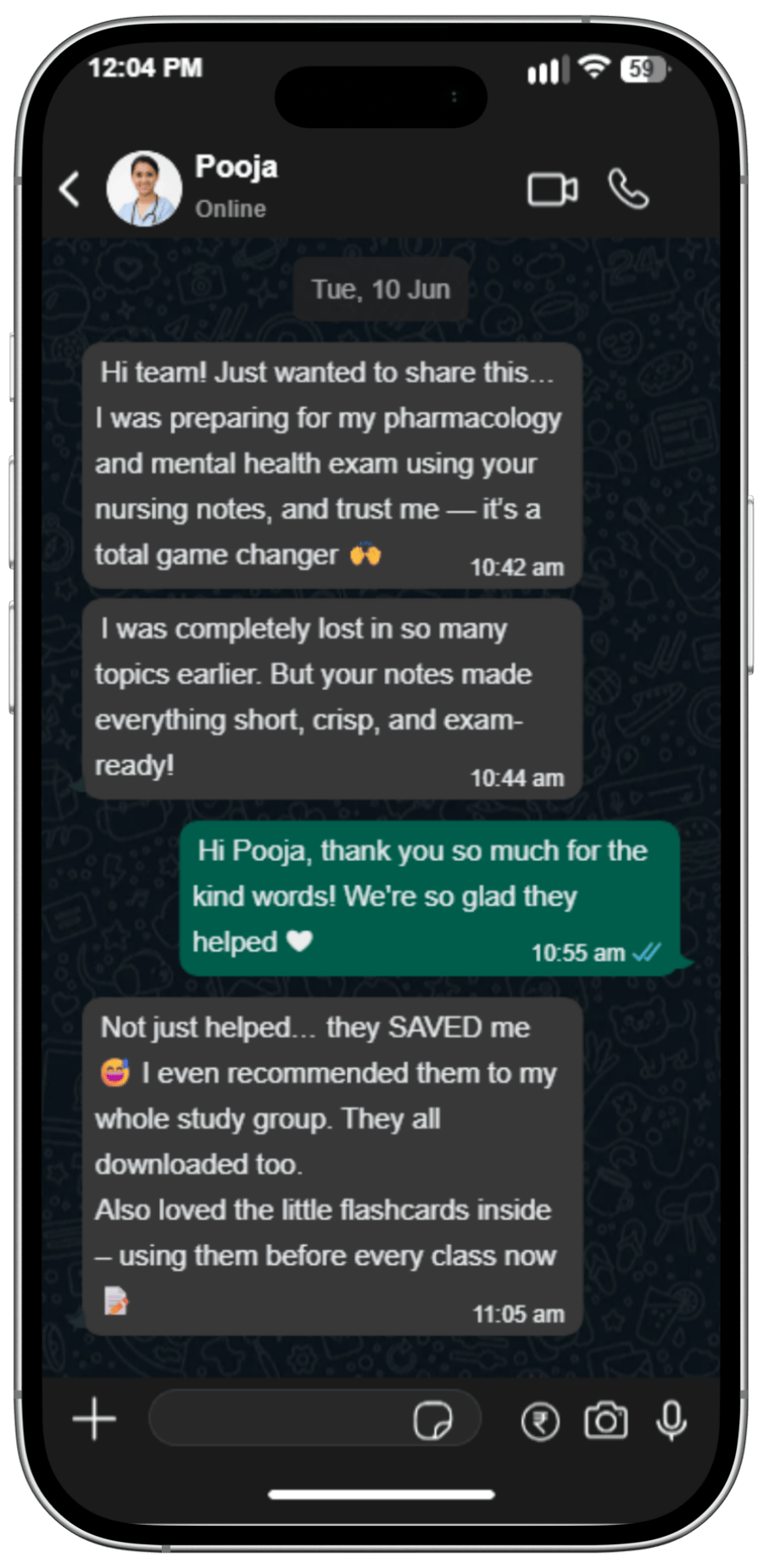 nursing whataspp Note2